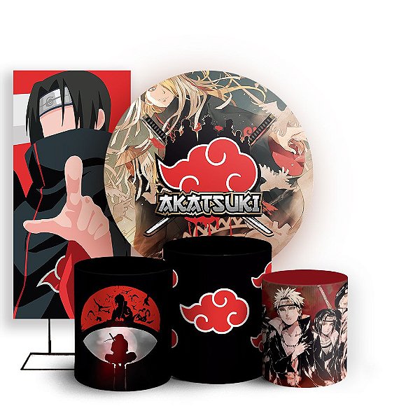 KIT Redondo Trio e Faixa - Akatsuki - Sublimado 3D