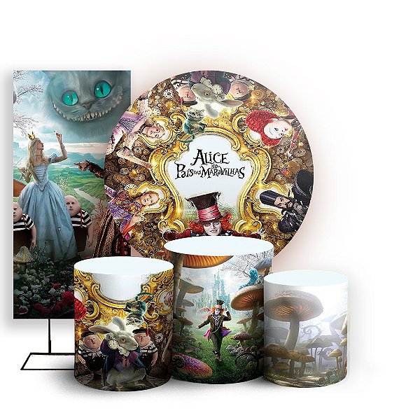 KIT Redondo Trio e Faixa - Alice - Sublimado 3D