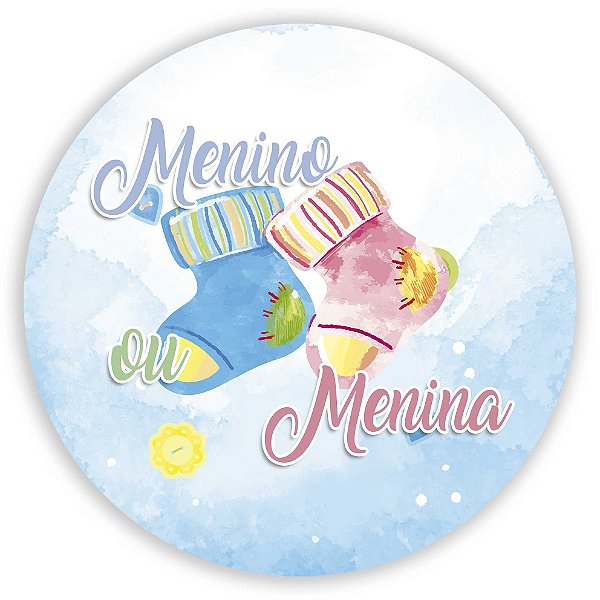 Painel de Mesa - Menina Menino Revelação - Sublimado 3D