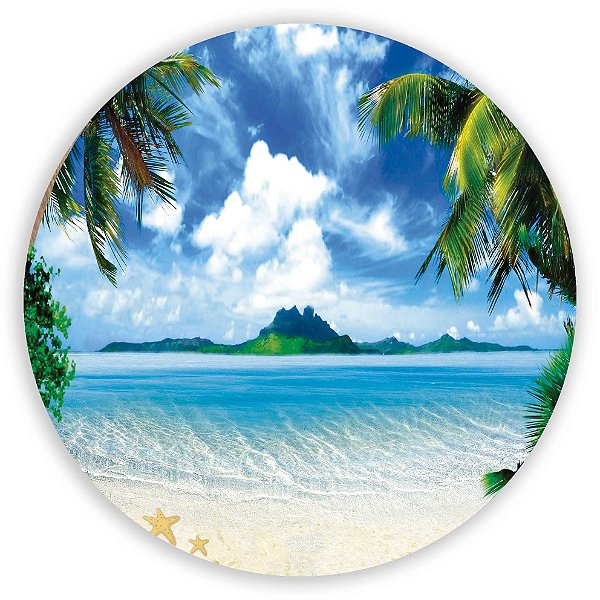 Painel de Mesa - Praia - Sublimado 3D