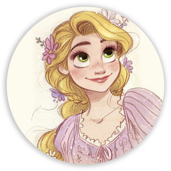 Painel de Mesa - Rapunzel - Sublimado 3D