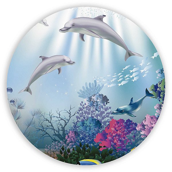 Painel de Mesa - Fundo do Mar - Sublimado 3D