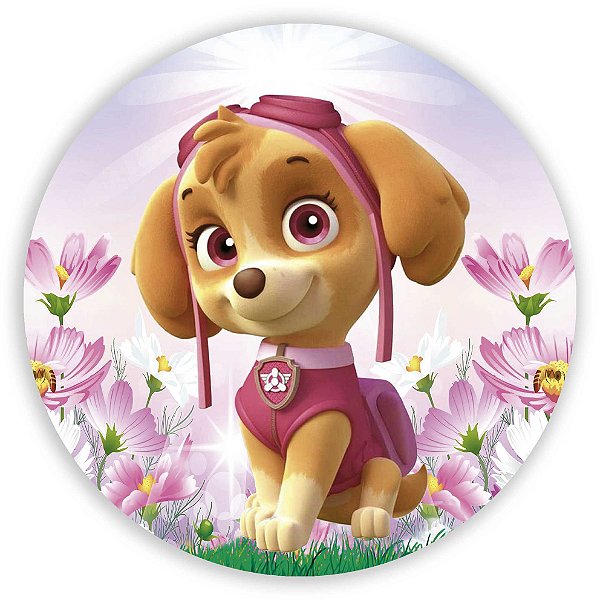 Painel de Mesa - Patrulha Canina Skye - Sublimado 3D