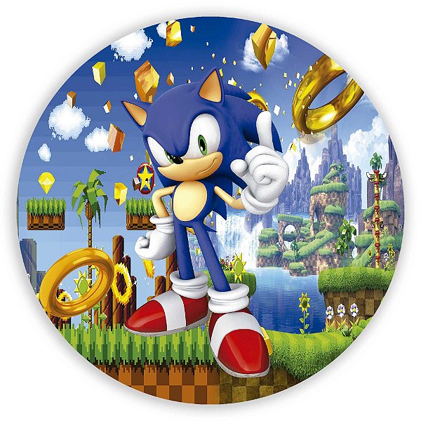 Painel de Mesa - Sonic - Sublimado 3D