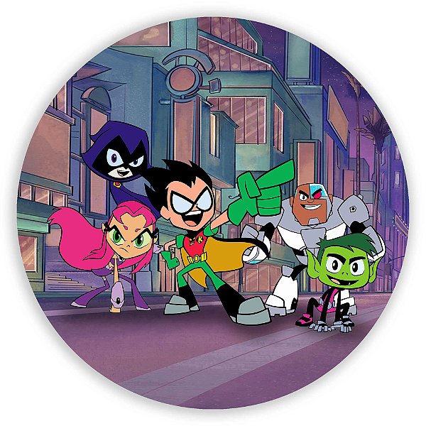 Painel de Mesa - Painel de Mesa - Teen Titans - Sublimado 3D