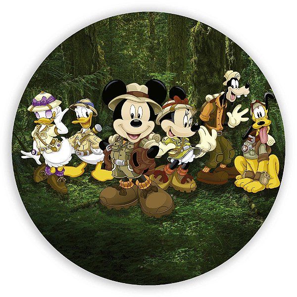 Painel de Mesa - Mickey Safari - Sublimado 3D