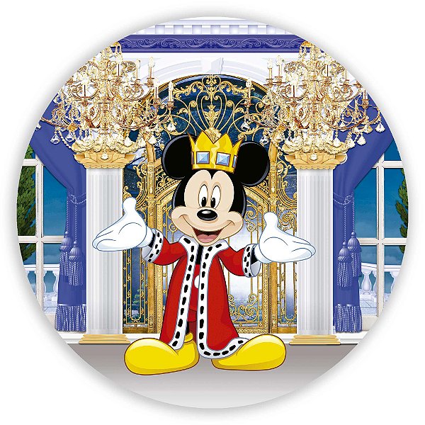 Painel de Mesa - Mickey Realeza - Sublimado 3D