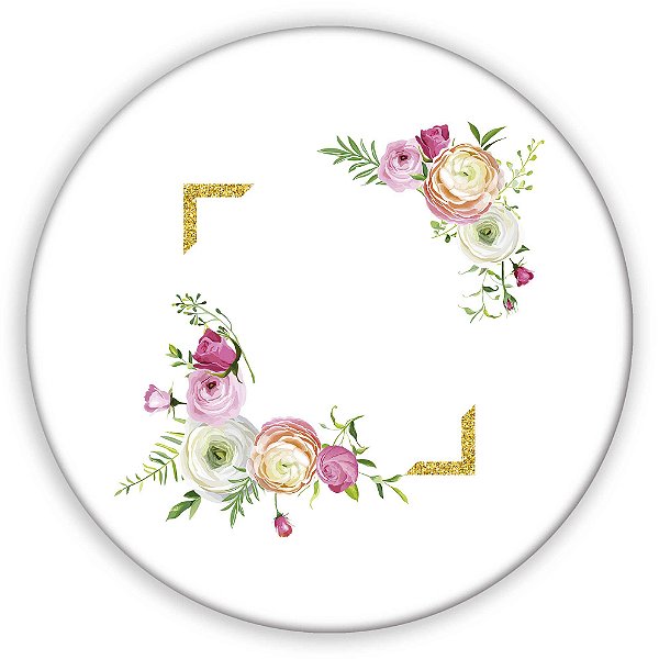 Painel de Mesa - Floral - Sublimado 3D
