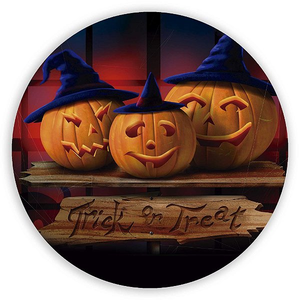Painel Redondo - Halloween - Sublimado 3D