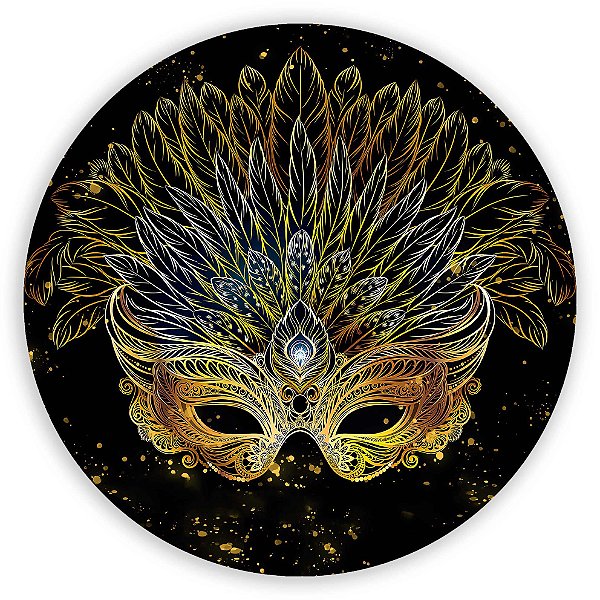 Painel Redondo - Carnaval  - Sublimado 3D