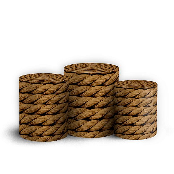Trio Cilindro - Corda - Sublimado 3D + Elástico
