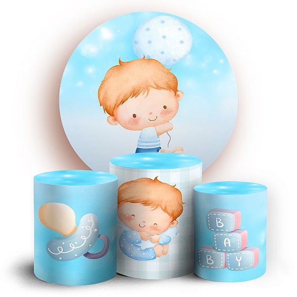 KIT Redondo e Trio - Menino Baby - Sublimado 3D