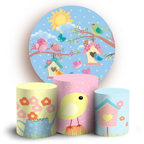 KIT Redondo e Trio - Jardim - Sublimado 3D