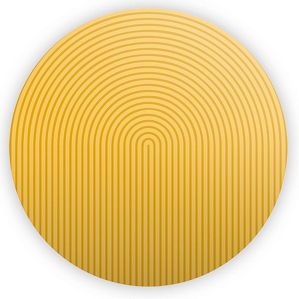 Painel Redondo - Bohos Amarelo - Sublimado 3D