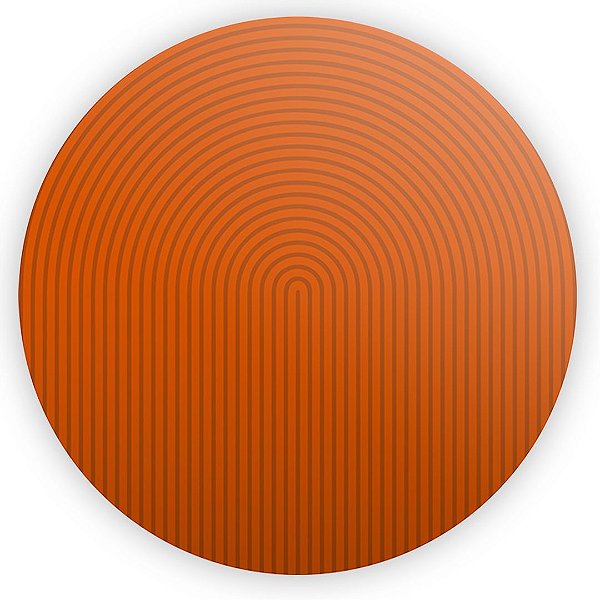 Painel Redondo - Bohos Laranja - Sublimado 3D
