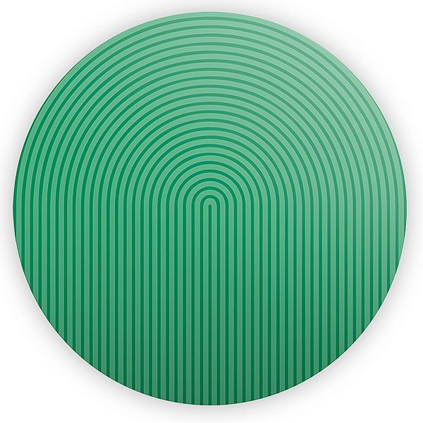 Painel Redondo - Bohos Verde - Sublimado 3D