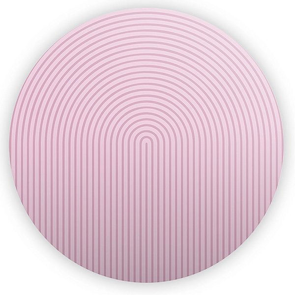 Painel Redondo - Bohos Rosa - Sublimado 3D