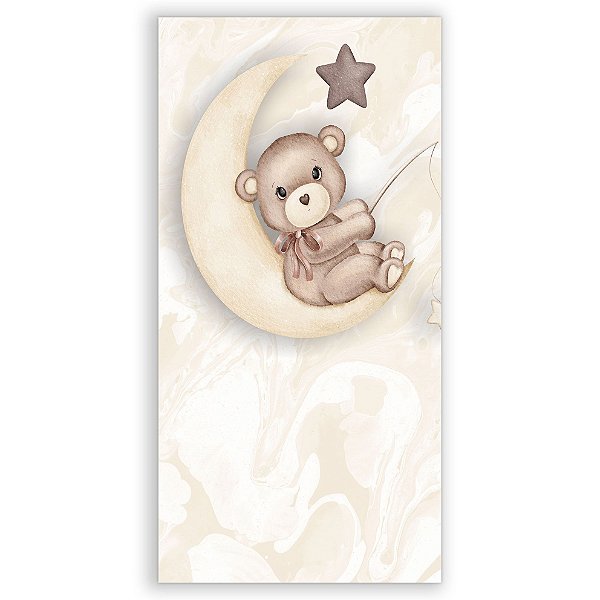 Faixa Lateral - Ursinho Baloeiro Marrom - Sublimado 3D