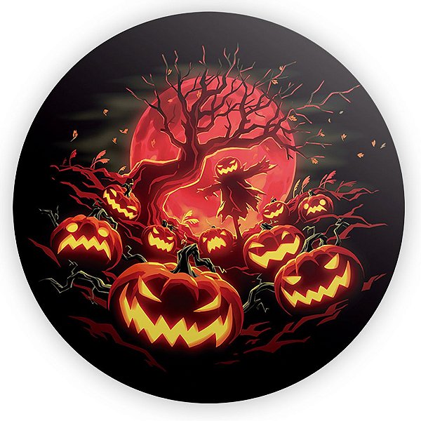 Painel Redondo - Halloween - Sublimado 3D