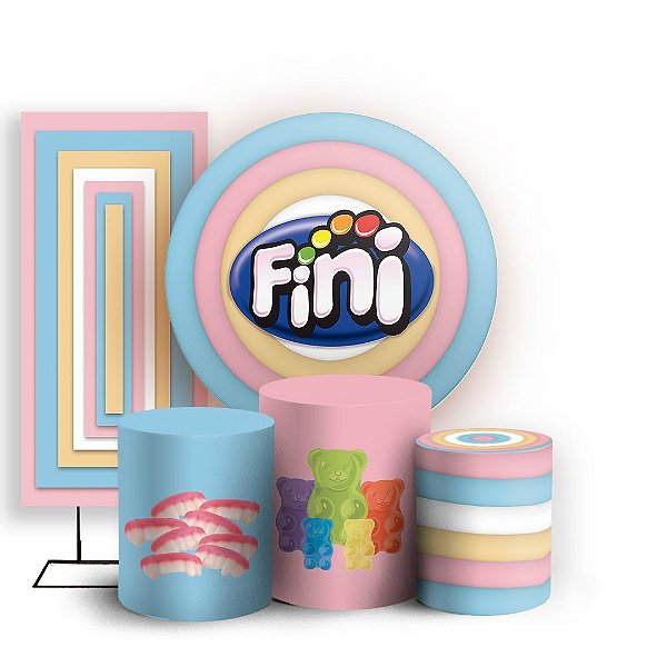 KIT Redondo Trio e Faixa - Doces Fini - Sublimado 3D