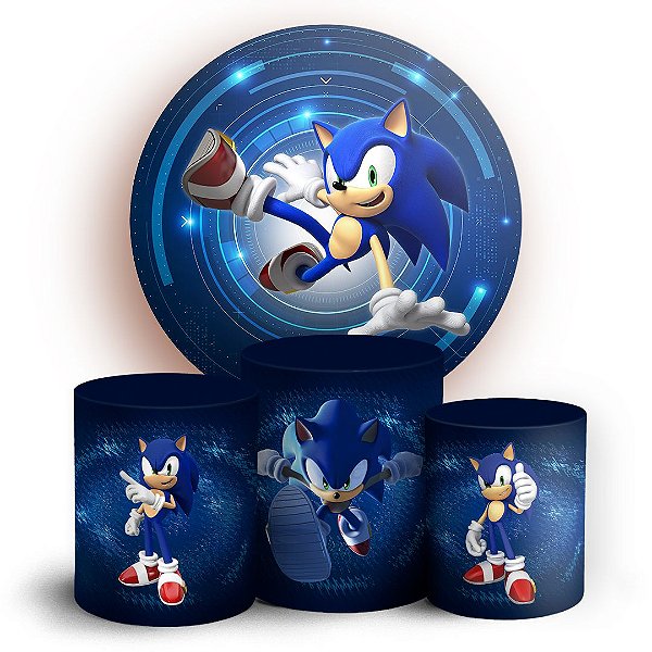 KIT Redondo e Trio - Sonic - Sublimado 3D