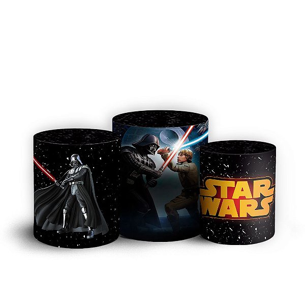Trio Cilindro - Star Wars - Sublimado 3D + Elástico