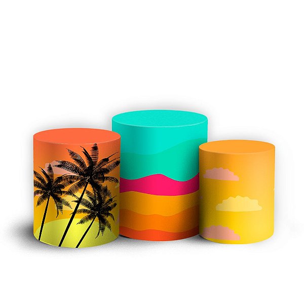 Trio Cilindro - Tardezinha - Sublimado 3D + Elástico