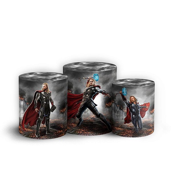 Trio Cilindro - Thor - Sublimado 3D + Elástico