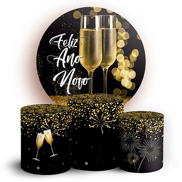 KIT Redondo e Trio - Ano Novo - Natal - Sublimado 3D
