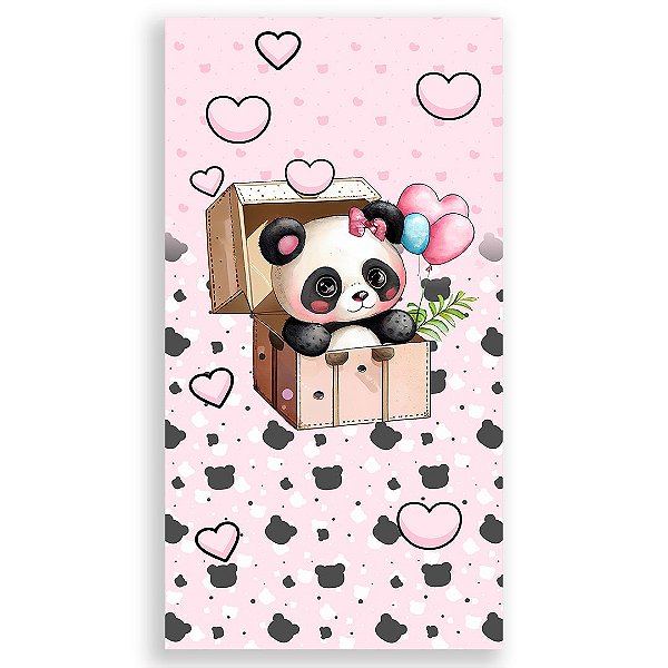 Faixa Lateral - Panda Rosa - Sublimado 3D