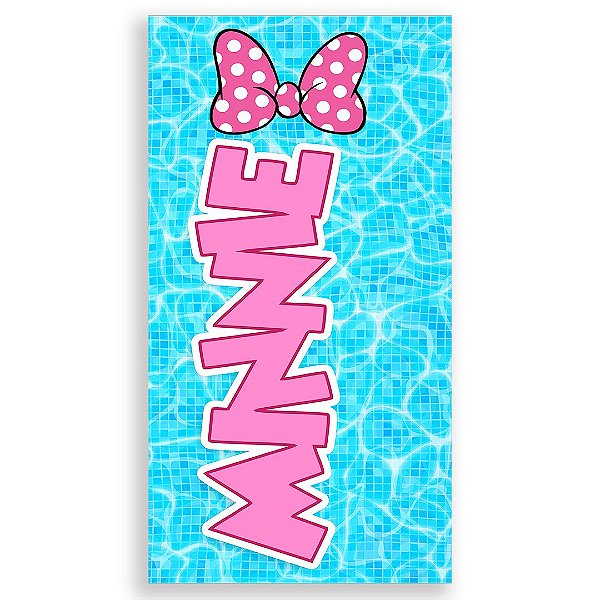 Faixa Lateral - Minnie Pool Party - Sublimado 3D