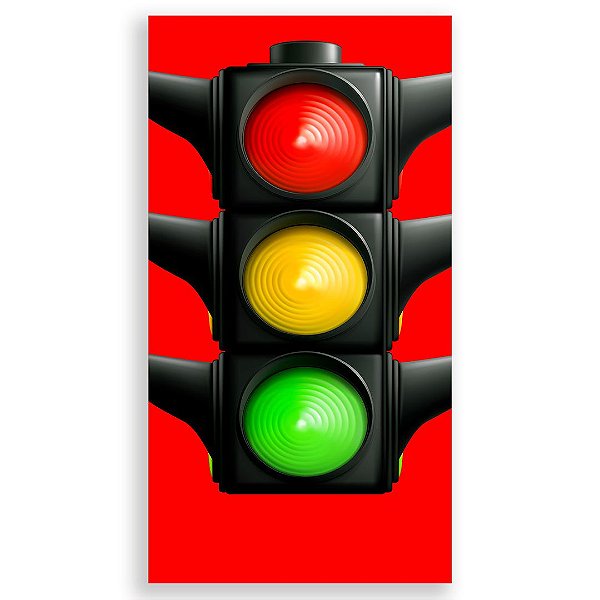 Faixa Lateral - Carros Semaforo - Sublimado 3D