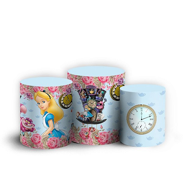 Trio Cilindro - Alice - Sublimado 3D + Elástico