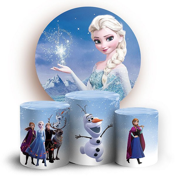 KIT Redondo e Trio - Frozen - Sublimado 3D