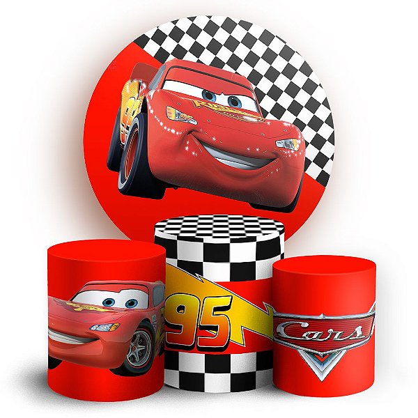 KIT Redondo e Trio - Carros - Sublimado 3D