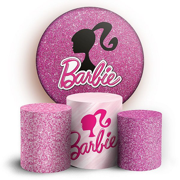 KIT Redondo e Trio - Barbie - Sublimado 3D