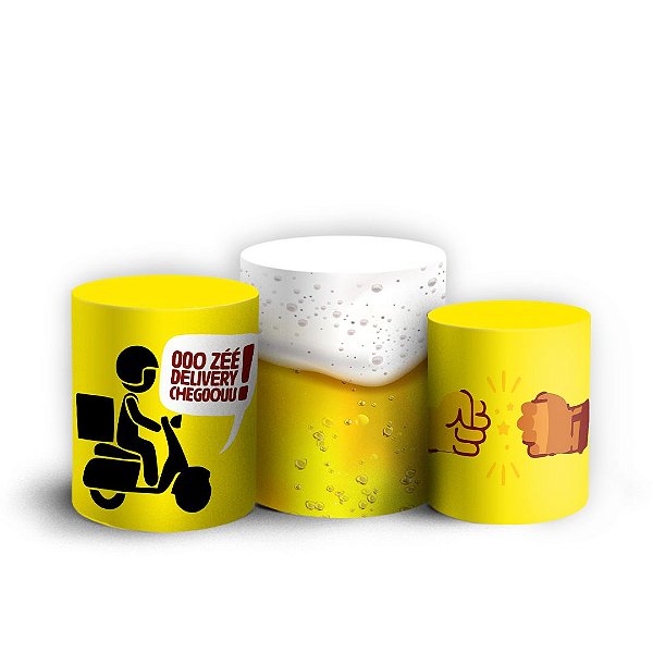 Trio Cilindro - Ze Delivery - Sublimado 3D + Elástico