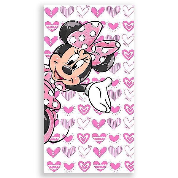 Faixa Lateral - Minnie Rosa - Sublimado 3D