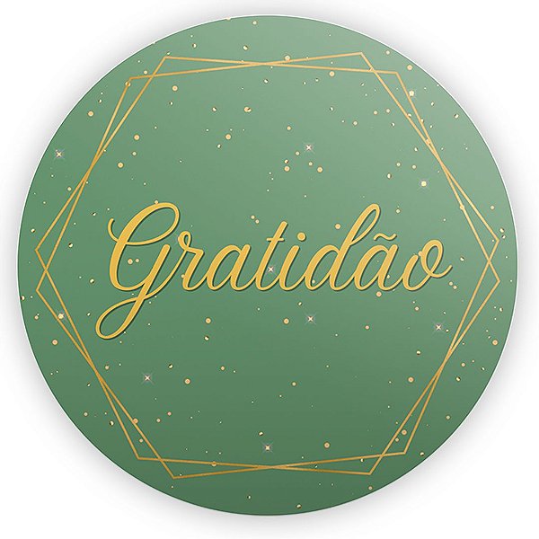 Painel Redondo - Gratidão - Sublimado 3D