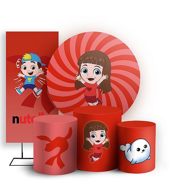 KIT Redondo Trio e Faixa - Luccas Neto - Sublimado 3D