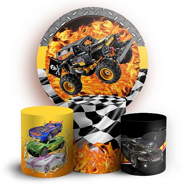 KIT Redondo e Trio - Hot Wheels - Sublimado 3D