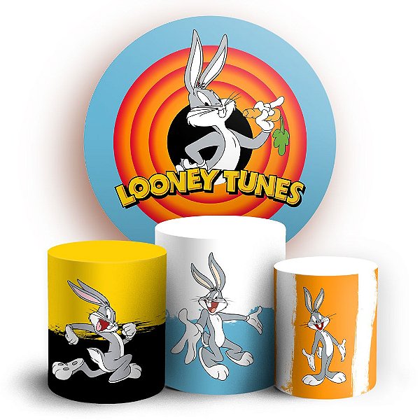 KIT Redondo e Trio - Looney Tunes - Sublimado 3D