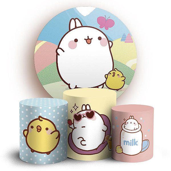 KIT Redondo e Trio - Molang - Sublimado 3D