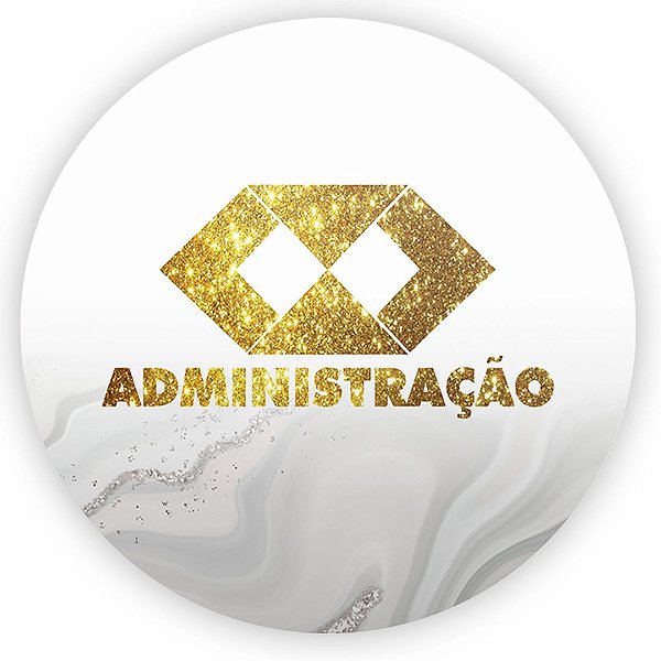 Painel Redondo - Administração - Sublimado 3D