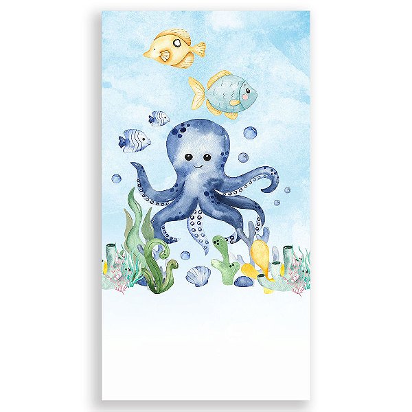 Faixa Lateral - Fundo do Mar - Sublimado 3D