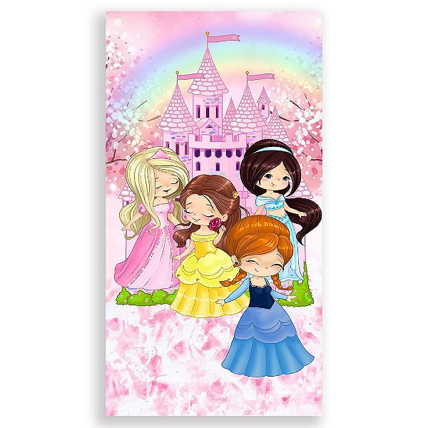 Faixa Lateral - Princesas - Sublimado 3D