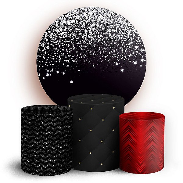 KIT Redondo e Trio - Capitone Glitter - Sublimado 3D