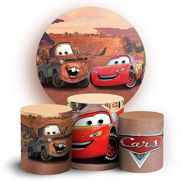 KIT Redondo e Trio - Carros - Sublimado 3D
