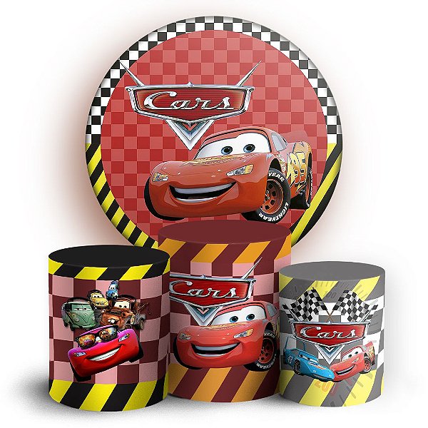 KIT Redondo e Trio - Carros - Sublimado 3D