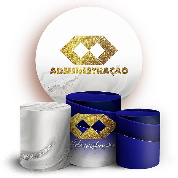 KIT Redondo e Trio - Administração - Sublimado 3D